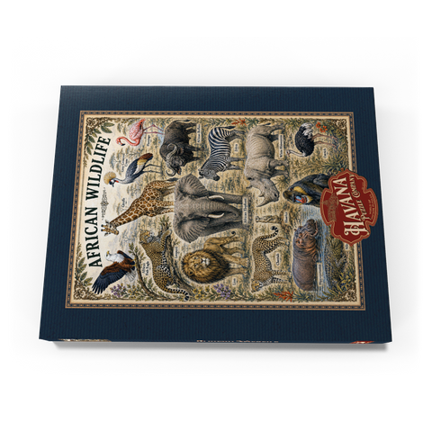 Darstellung des Puzzle Motivs African Wildlife Vintage Art Poster African Wildlife Vintage Art Poster 200 Puzzle Schachtel Ansicht3