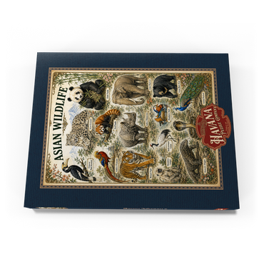 Darstellung des Puzzle Motivs Asian Wildlife Vintage Art Poster 200 Puzzle Schachtel Ansicht3