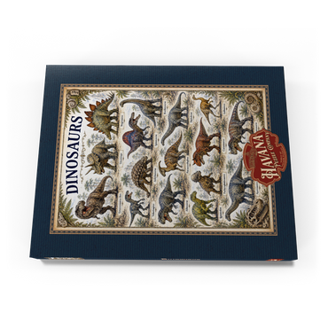 Darstellung des Puzzle Motivs Dinosaurs Vintage Art Poster 200 Puzzle Schachtel Ansicht3