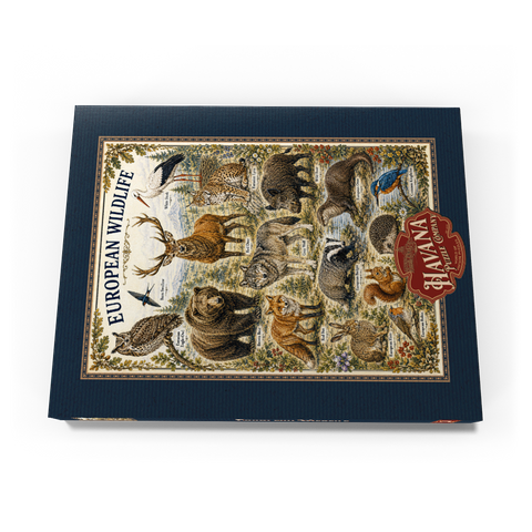 Darstellung des Puzzle Motivs European Wildlife Vintage Art Poster European Wildlife Vintage Art Poster 100 Puzzle Schachtel Ansicht3