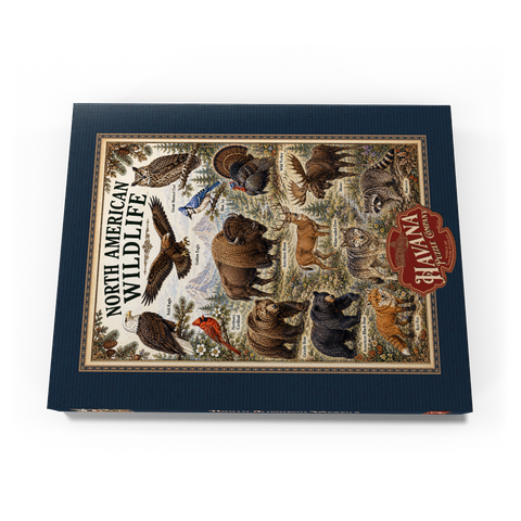 Darstellung des Puzzle Motivs North American Wildlife Vintage Poster North American Wildlife Vintage Poster 100 Puzzle Schachtel Ansicht3