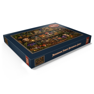 Darstellung des Puzzle Motivs Mushroom Forest Botanical Shelf 100 Puzzle Schachtel Ansicht1