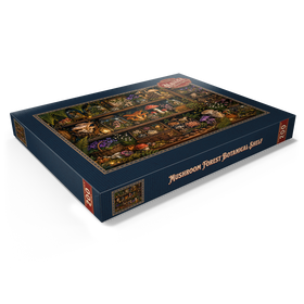 Alternative Darstellung des Puzzle-Motivs Botanisches Regal „Pilzwald“ – Puzzleteile: 200