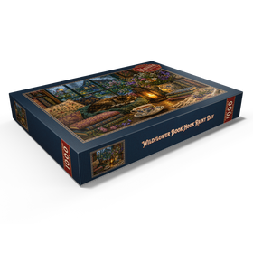 Darstellung des Puzzle Motivs Wildflower-Leseecke – Regentag - Puzzleteile: 1000