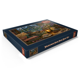Alternative Darstellung des Puzzle-Motivs Wildflower-Leseecke – Regentag – Puzzleteile: 200