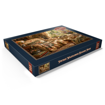 Darstellung des Puzzle Motivs Vintage Wildflower Reading Nook 200 Puzzle Schachtel Ansicht1