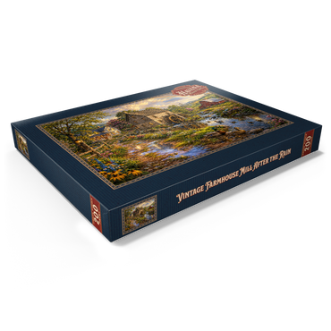 Darstellung des Puzzle Motivs Vintage Farmhouse Mill After the Rain 200 Puzzle Schachtel Ansicht1