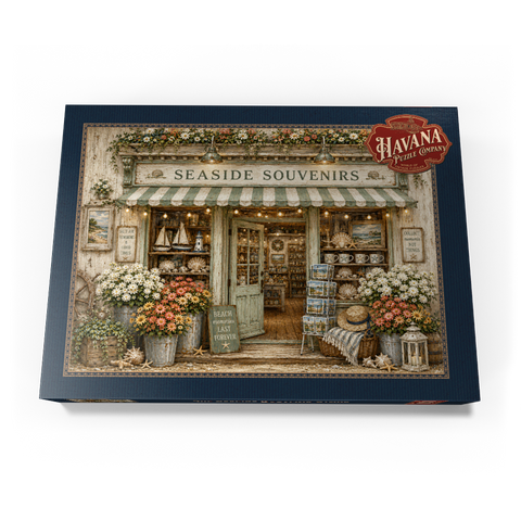 Darstellung des Puzzle Motivs Der Souvenirladen am Meer The Seaside Souvenir Store 1000 Puzzle Schachtel Ansicht3