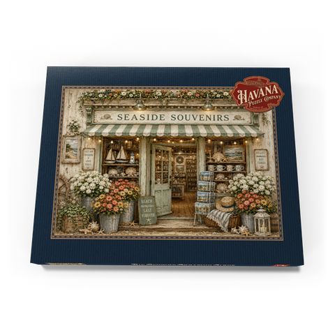 Darstellung des Puzzle Motivs Der Souvenirladen am Meer The Seaside Souvenir Store 100 Puzzle Schachtel Ansicht3