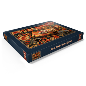 Alternative Darstellung des Puzzle-Motivs Sushi-Markt-Bento-Collage – Puzzleteile: 200