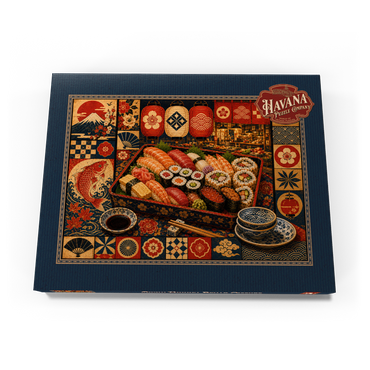 Darstellung des Puzzle Motivs Sushi Market Bento Collage 200 Puzzle Schachtel Ansicht3