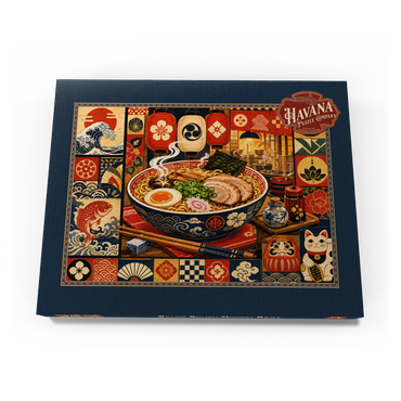 Darstellung des Puzzle Motivs Retro Ramen Market Bowl 100 Puzzle Schachtel Ansicht3