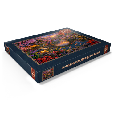 Darstellung des Puzzle Motivs Japanese Garden Moon Bridge Bloom 100 Puzzle Schachtel Ansicht1