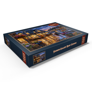 Darstellung des Puzzle Motivs Harbor Gallery Rainy Evening 1000 Puzzle Schachtel Ansicht1