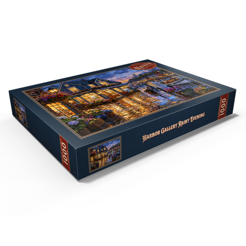 Darstellung des Puzzle Motivs Harbor Gallery – Regnerischer Abend Harbor Gallery Rainy Evening 1000 Puzzle Schachtel Ansicht1