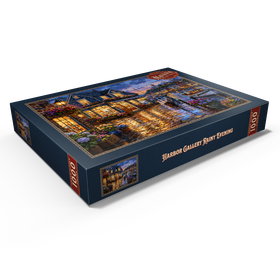 Darstellung des Puzzle Motivs Harbor Gallery – Regnerischer Abend - Puzzleteile: 1000