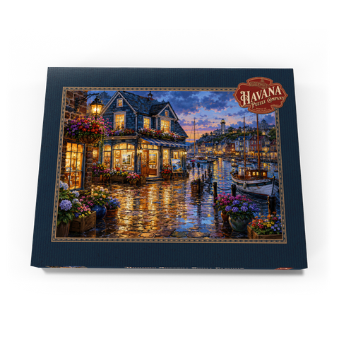Darstellung des Puzzle Motivs Harbor Gallery – Regnerischer Abend Harbor Gallery Rainy Evening 100 Puzzle Schachtel Ansicht3
