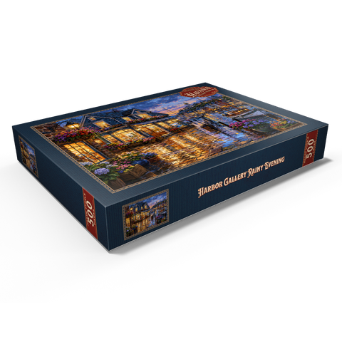 Darstellung des Puzzle Motivs Harbor Gallery – Regnerischer Abend Harbor Gallery Rainy Evening 500 Puzzle Schachtel Ansicht1