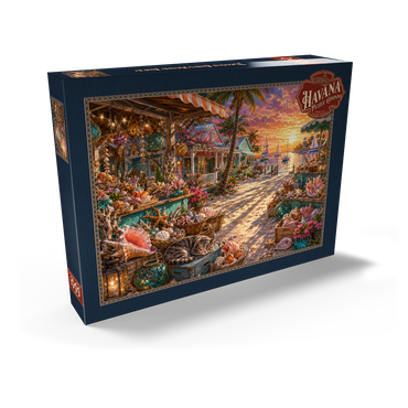 Darstellung des Puzzle Motivs Florida Shell Market Sunset 1000 Puzzle Schachtel Ansicht2