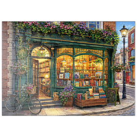 Darstellung des Puzzle Motivs Eine bezaubernde Buchhandlung in Dublin - Puzzleteile: 100