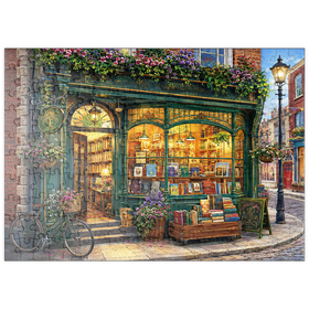 Darstellung des Puzzle Motivs Eine bezaubernde Buchhandlung in Dublin - Puzzleteile: 200