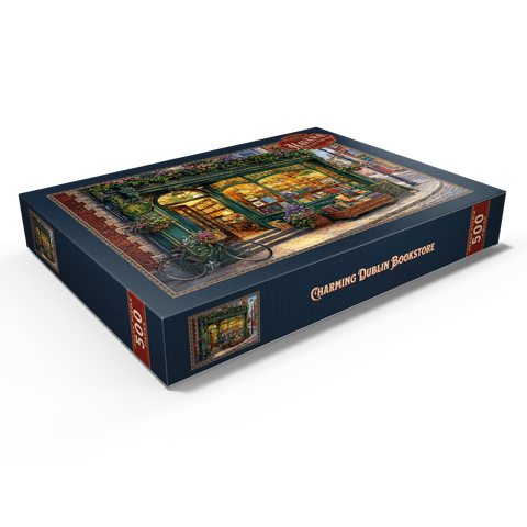 Darstellung des Puzzle Motivs Eine bezaubernde Buchhandlung in Dublin Charming Dublin Bookstore 500 Puzzle Schachtel Ansicht1