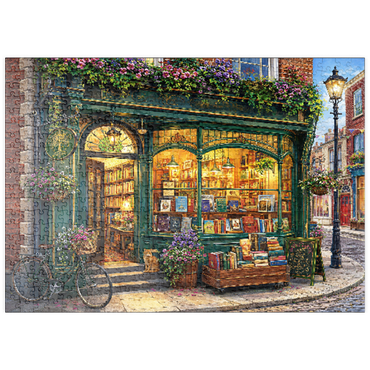 Darstellung des Puzzle Motivs puzzleplate Charming Dublin Bookstore 500 Puzzle