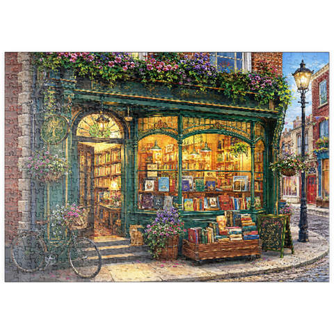 Darstellung des Puzzle Motivs Eine bezaubernde Buchhandlung in Dublin puzzleplate Charming Dublin Bookstore 500 Puzzle