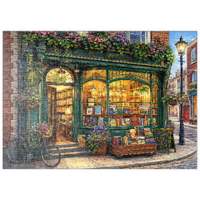 Darstellung des Puzzle Motivs Eine bezaubernde Buchhandlung in Dublin - Puzzleteile: 500
