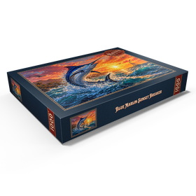 Darstellung des Puzzle Motivs Blue Marlin Sunset Breaker - Puzzleteile: 1000