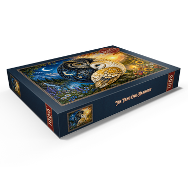 Darstellung des Puzzle Motivs Yin Yang Owl Harmony 1000 Puzzle Schachtel Ansicht1