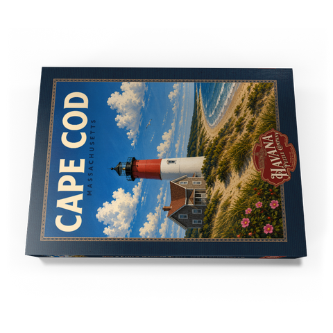 Darstellung des Puzzle Motivs Cape Cod – Nauset Light, Massachusetts Cape Cod – Nauset Light, Massachusetts 1000 Puzzle Schachtel Ansicht3