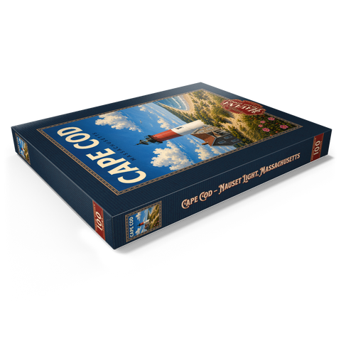 Darstellung des Puzzle Motivs Cape Cod – Nauset Light, Massachusetts Cape Cod – Nauset Light, Massachusetts 100 Puzzle Schachtel Ansicht1