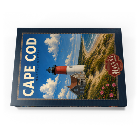 Darstellung des Puzzle Motivs Cape Cod – Nauset Light, Massachusetts Cape Cod – Nauset Light, Massachusetts 500 Puzzle Schachtel Ansicht3