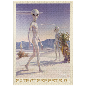 Darstellung des Puzzle Motivs Legends Of The National Parks: Extraterrestrial (White Sands) - Puzzleteile: 1000