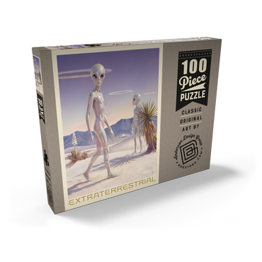 Darstellung des Puzzle Motivs Legends Of The National Parks: Extraterrestrial (White Sands) 100 Puzzle Schachtel Ansicht2