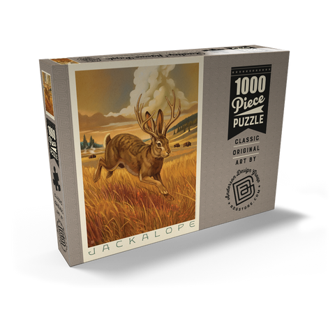 Darstellung des Puzzle Motivs Legends Of The National Parks: Scampering Jackalope Legends Of The National Parks: Scampering Jackalope 1000 Puzzle Schachtel Ansicht2