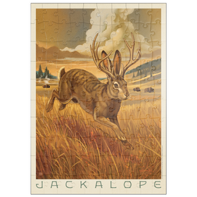 Darstellung des Puzzle Motivs Legends Of The National Parks: Scampering Jackalope - Puzzleteile: 100