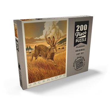 Darstellung des Puzzle Motivs Legends Of The National Parks: Scampering Jackalope 200 Puzzle Schachtel Ansicht2