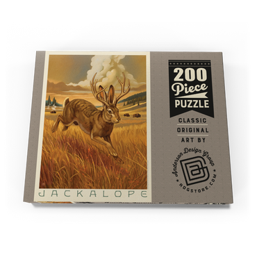 Darstellung des Puzzle Motivs Legends Of The National Parks: Scampering Jackalope 200 Puzzle Schachtel Ansicht3