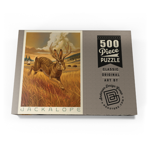 Darstellung des Puzzle Motivs Legends Of The National Parks: Scampering Jackalope Legends Of The National Parks: Scampering Jackalope 500 Puzzle Schachtel Ansicht3