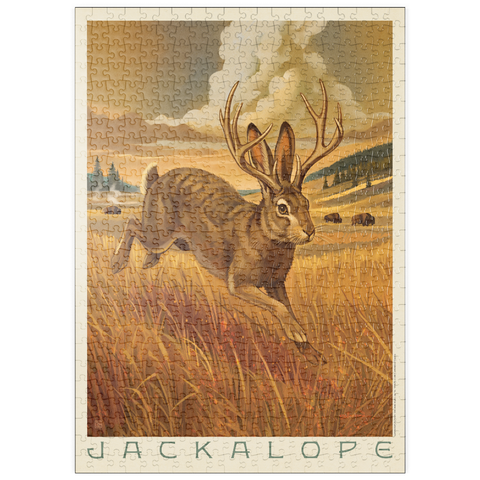 Darstellung des Puzzle Motivs Legends Of The National Parks: Scampering Jackalope puzzleplate Legends Of The National Parks: Scampering Jackalope 500 Puzzle