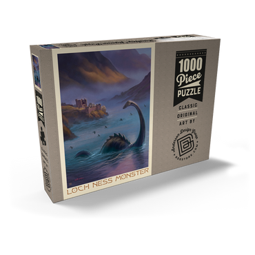 Darstellung des Puzzle Motivs Mythical Creatures: Loch Ness Monster In The Mist 1000 Puzzle Schachtel Ansicht2