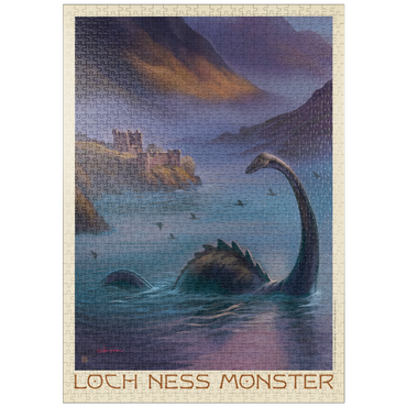 Darstellung des Puzzle Motivs puzzleplate Mythical Creatures: Loch Ness Monster In The Mist 1000 Puzzle