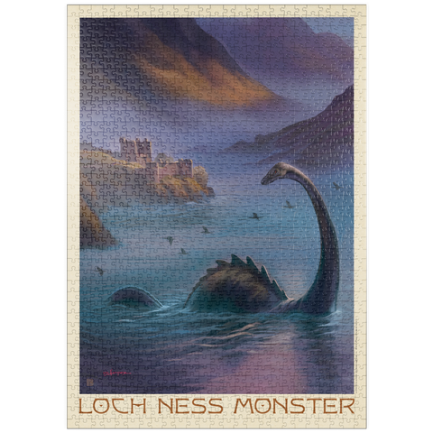 Darstellung des Puzzle Motivs Mythical Creatures: Loch Ness Monster In The Mist puzzleplate Mythical Creatures: Loch Ness Monster In The Mist 1000 Puzzle