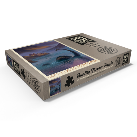 Darstellung des Puzzle Motivs Mythical Creatures: Loch Ness Monster In The Mist Mythical Creatures: Loch Ness Monster In The Mist 500 Puzzle Schachtel Ansicht1