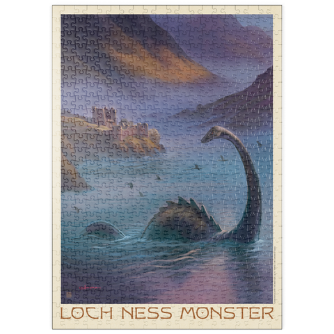 Darstellung des Puzzle Motivs Mythical Creatures: Loch Ness Monster In The Mist puzzleplate Mythical Creatures: Loch Ness Monster In The Mist 500 Puzzle