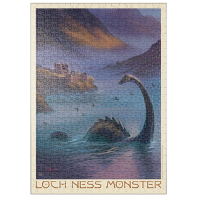 Darstellung des Puzzle Motivs Mythical Creatures: Loch Ness Monster In The Mist - Puzzleteile: 500