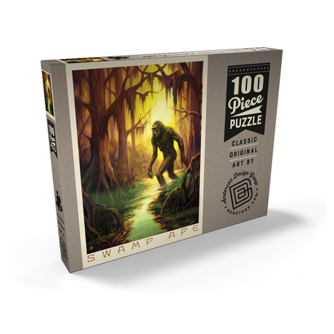 Darstellung des Puzzle Motivs Legends Of The National Parks: Swamp Ape Sighting Legends Of The National Parks: Swamp Ape Sighting 100 Puzzle Schachtel Ansicht2