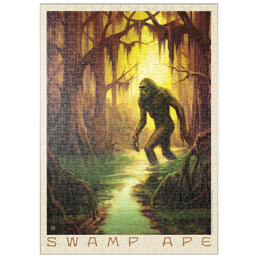 Darstellung des Puzzle Motivs puzzleplate Legends Of The National Parks: Swamp Ape Sighting 500 Puzzle